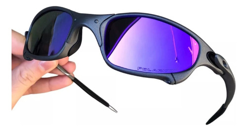 Oculos De Sol Juliet Plasma X Metal Pinado 24k Doublexx Roxo