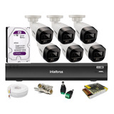 Kit 6 Cam Full Color Intelbras, Dvr Imhdx 3008, Purple 1tb