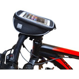 Bolso Bicicleta Delantero Con Porta Celular P/ Manubrio 4.8 