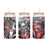 Vaso Bambu Starbucks Berserk Guts Anime Black Warrior Anime