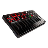 Teclado Controlador Midi Usb Negro Akai Mpkmini E.l Negro