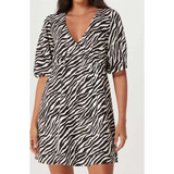 Vestido Curto Animal Print