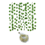 . Guirnalda De Hojas Verdes Artificiales Para Decoración Ivy