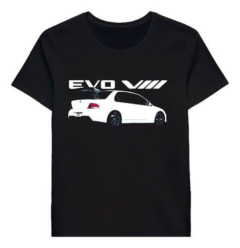Remera Evolution Viii Evo 8 Jdm Mitsubishi Rear 59791576