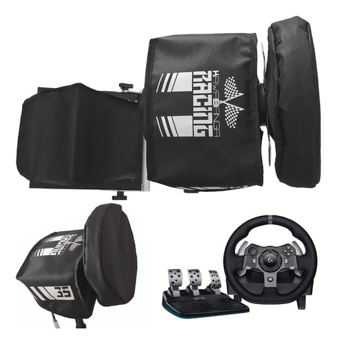 Kit Capa Antipoeira P Volante E Pedal Logitech G29 G920 G923