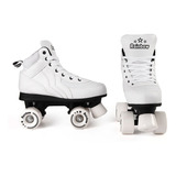 Patines Big Sport Quad Rainbow Blanco Juvenil