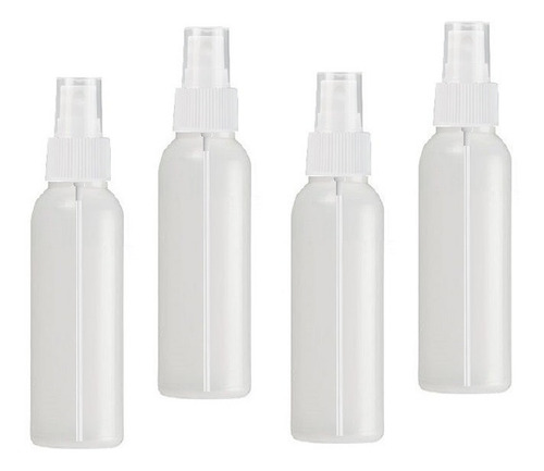 Kit Para Viaje 4 Botellas De 100 Ml Con Atomizadores