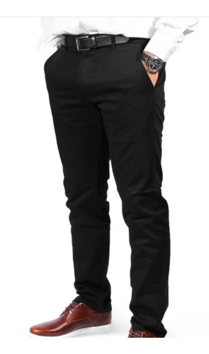 Pantalon Talle Especial  Hombre De Vestir Corte Chino 