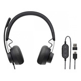 Auriculares Headset Logitech Zone Wired Meets/teams/ Usb A/c