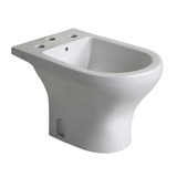 Bidet Ferrum Veneto Blanco Con 3 Agujeros Para Griferia