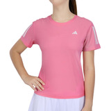 Camiseta adidas Own The Run Rosa E Branca