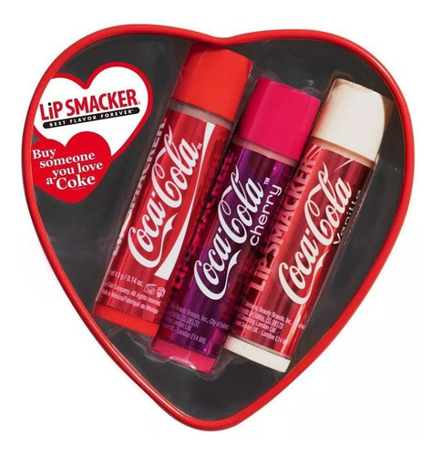 Trio De Bálsamos Labiales Lip Smacker Coca Cola