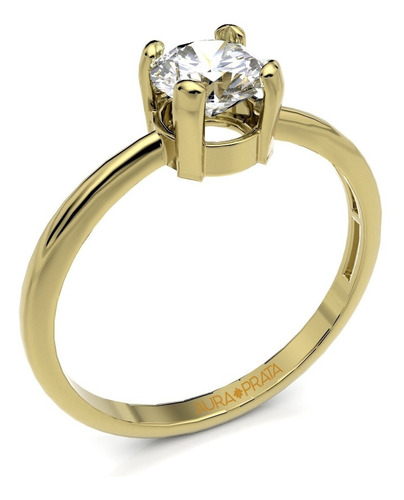 Anillo Compromiso Oro Amarillo 10k Kilates Joyas Mabel