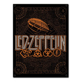 #203 - Cuadro Vintage 30 X 40 - Led Zeppelin No Chapa Rock