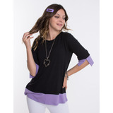  Blusa Remera Manga 3/4 Mujer