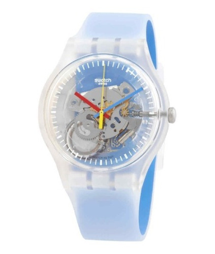 Reloj Swatch Clearly Blue Striped Suok156