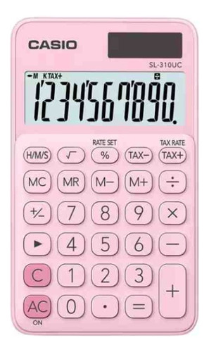 Calculadora De Mesa Casio Rosa Sl-310uc-pk-w-dc