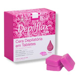 Cera Quente Depilatória Elástica Depilflax Rosa 500g