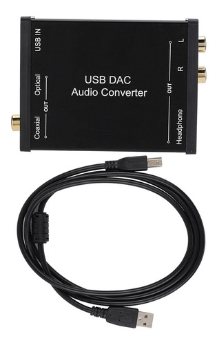 Convertidor De Audio Digital A Analógico Dac Gv-023 Usb Audi