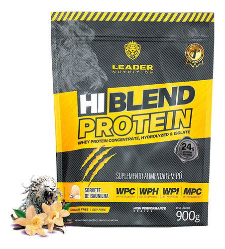Hi Blend Whey Protein Concentrado Isolado Zero Açúcar 900g