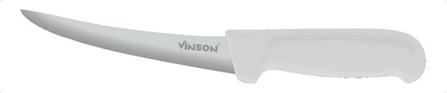 Cuchillo Profesional Acero Inox. Deshuesador Curvo 6  Vinson Color Blanco