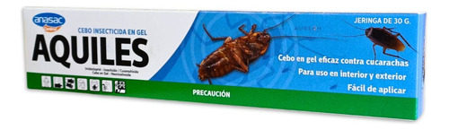 Veneno Mata Cucarachas Cebo En Gel Insecticida Aquiles 30 Gr