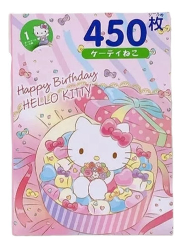 Libreta Stikers 450 Unidades Hello Kitty Regalo Kawaii Niñas