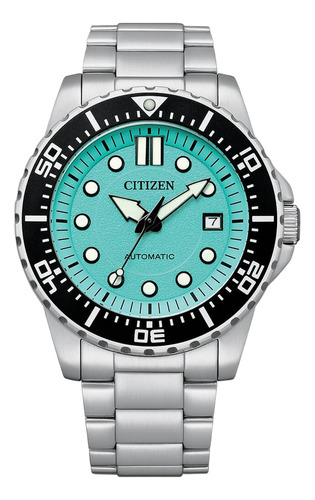 Relógio Citizen Unique Urban Tiffany Nj0170-83x / Tz31865f Cor Da Correia Prateado Cor Do Bisel Preto Cor Do Fundo Azul