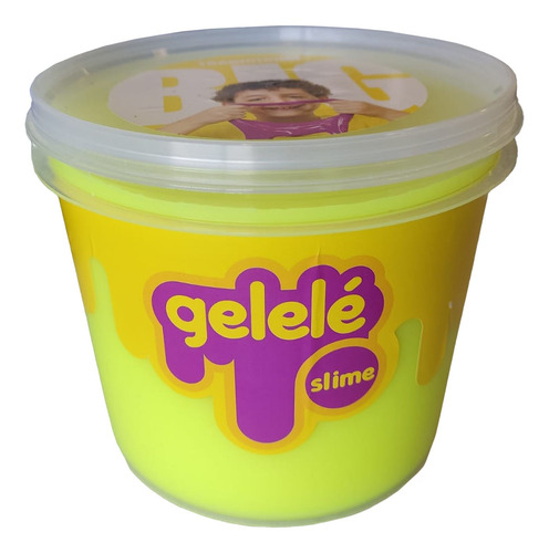 Balde De Slime Gigante Color Tradicional  Gelelé 1,5 Kg