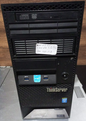 Servidor Lenovo Thinkserver Ts140, Xeon O I3 D 4g 8gb, 1tb