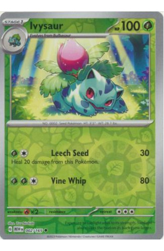 Tarjeta Pokemon Ivysaur 002/165 Urh S&v 151 Holo