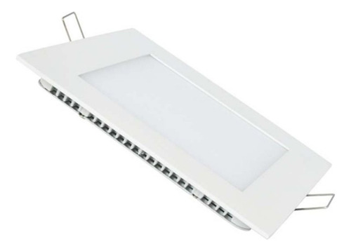 Plafon Luminaria Panel Led 12w Incrustar Cuadrado Luz Blanca