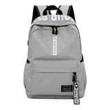 Mochila Urbana A&d 08 Color Gris Diseño Liso 20l