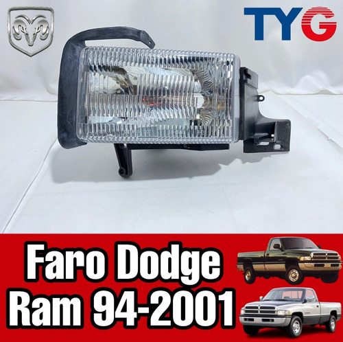Faro Derecho Dodge Ram 94 95 96 97 98 99 2000 2001   Foto 2