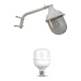 Artefacto Luminaria De Calle + Lampara 30w Led Rosca E27