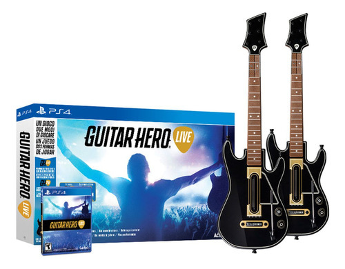 Guitar Hero Live  Guitar Bundle Activision Ps4 + 2 Guitarras