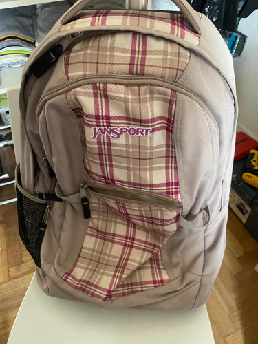 Mochila Carrito Jansport Colegio Pinktartan