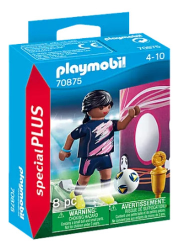 Playmobil Futbolista Con Muro De Gol - 70875