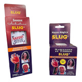 Kit Maquiagem De Terror Slug Massa 250gr+ Sangue Artificial