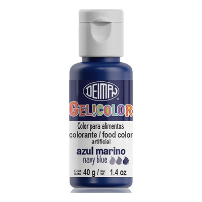 Colorante Azul Marino En Gel Comestible 40g Confitería | MercadoLibre
