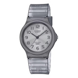 Relógio Pulso Casio Feminino Esportivo Analógico Translúcido Cor Cinza Tranlucido - Mq-24s-8bdf