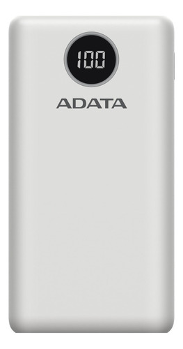 Adata Power Bank Cargador Portatil Celular P20000qcd Colores Color Blanco