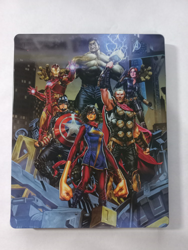Jogo Marvel Avengers Steelbook Playstation 4 Mídia Física