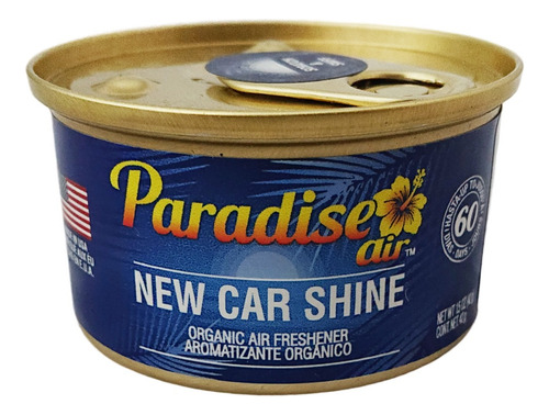 Aromatizante Paradise Orgánico Aroma New Car Shine42g