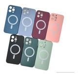 Funda Silicona Magnetica Para iPhone 11 13 14+vidrio Full 9d