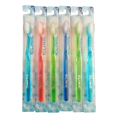 12 Cepillos Dental Infantil Cabezal 30 Clinic