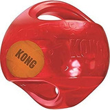 Kong Medium Dog Toy Jumbler Ball Shape Tennis Ball Inside 2-