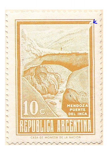 Argentina 913a Gj 1541a Variedad $ Cast Amar Fil Casa Moneda