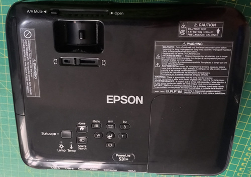 Proyector Epson Powerlite S31+ 191 Hs De Uso