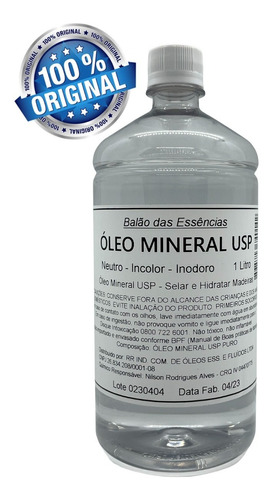 Óleo Mineral Usp Selar Tabua Carne Madeira 1 Litro